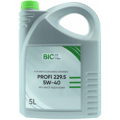 Масло моторное BIOIL PROFI 229.5 5W40 5л SN/CF A3/B4