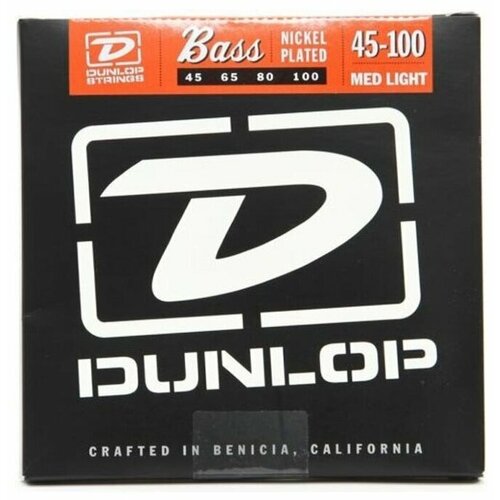 Dunlop Dbn Nickel Plated Steel Bass 45-100 струны для бас-гитары d andrea sdn50 струны для бас гитары