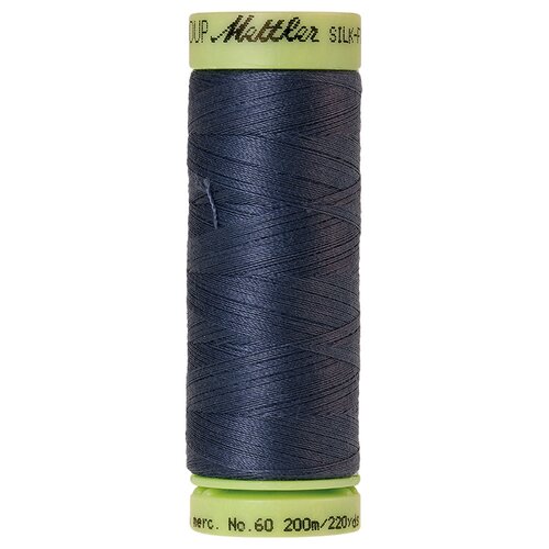 Нить для машинного квилтинга SILK-FINISH COTTON 60, 200 м 100% хлопок 0311 Blue Shadow ( 9240-0311 )