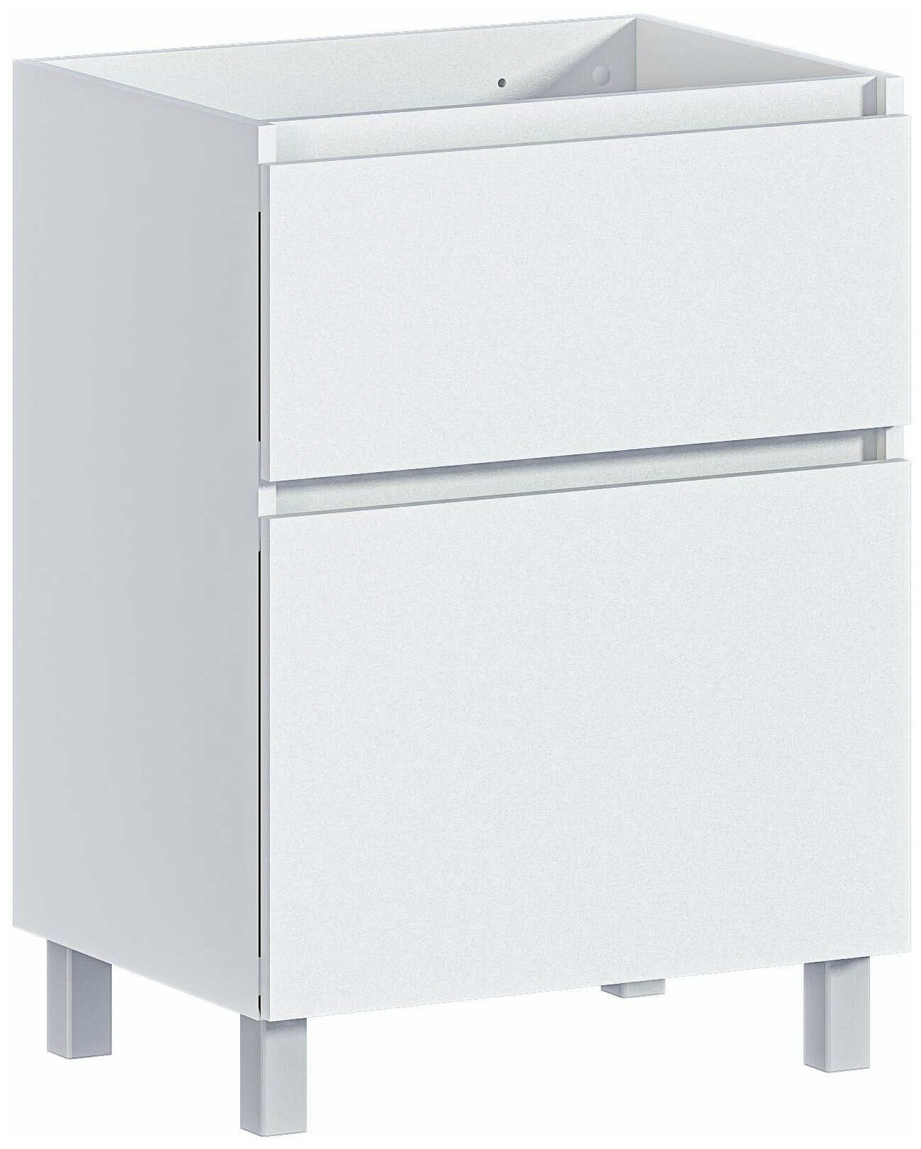 фото Тумба под раковину столплит Люкс СБ-3334 с выдвижными ящиками, Белый 60х82х45 см
