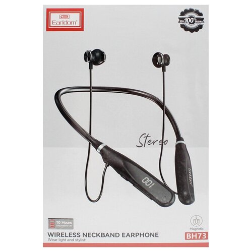 Наушники беспроводные Earldom BH73 черный спорт 174300₽