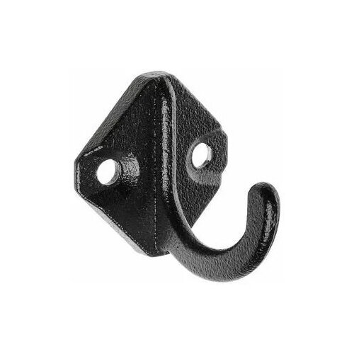 Крючок-вешалка №25 однорожковый, черный