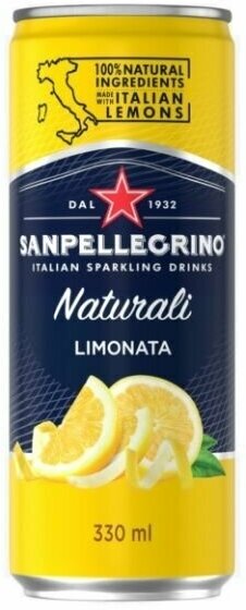 Лимонад San Pellegrino Сан Пеллегрино Лимон, в жестяной банке, 330 мл