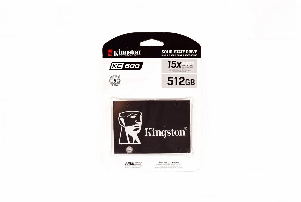 Твердотельный накопитель Kingston KC600 512 ГБ SATA SKC600/512G