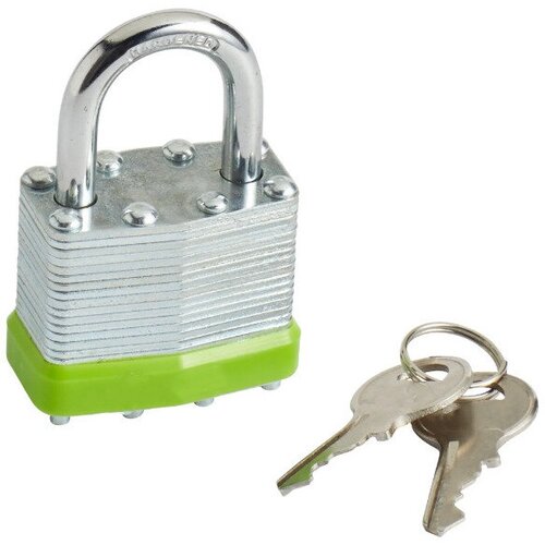 Стальной навесной замок 40x33 мм Устойчив к силовому воздействию и надежно защищает имущество от несанкционированного доступа 890₽