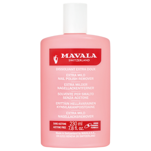 Mavala Жидкость для снятия лака профессиональная Розовая Nail Polish Remover Pink 230 мл