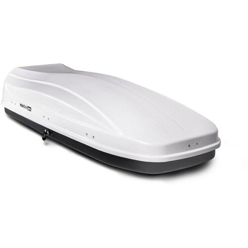 Бокс на крышу MaxBox Pro 520л, белый матовый, 196х80х43, арт: MBP-520-W