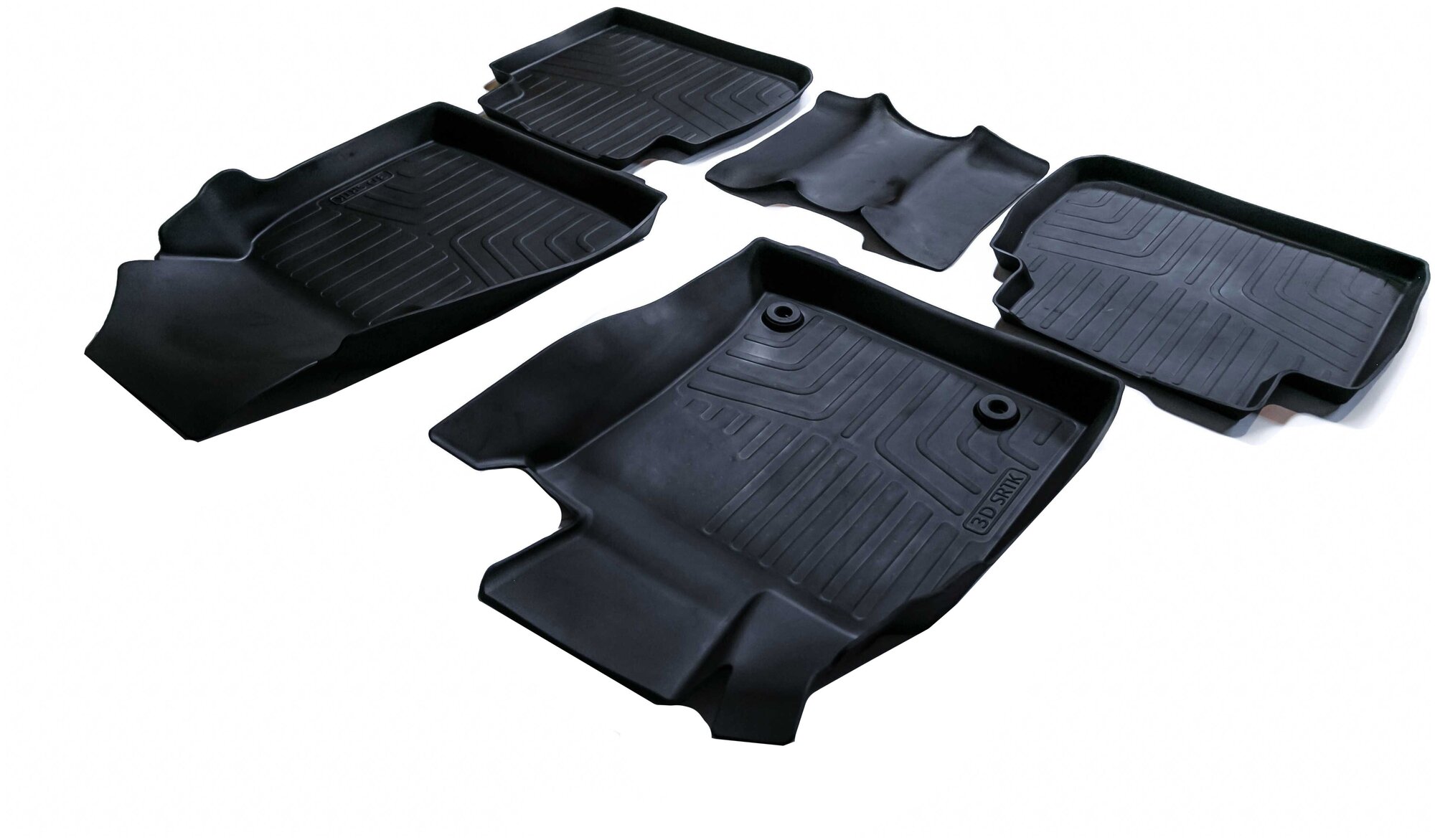 Резиновые 3D Premium коврики в салон SRTK для Toyota Camry XV70 [2018-...]