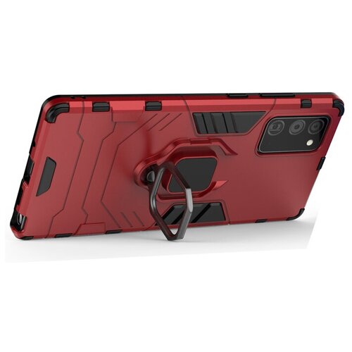 Противоударный чехол с кольцом Panther Case для Samsung Galaxy Note 20 красный держатель автомобильный exployd 4 6 5 пластина для магнитного держателя чёрный flow ex h 1327