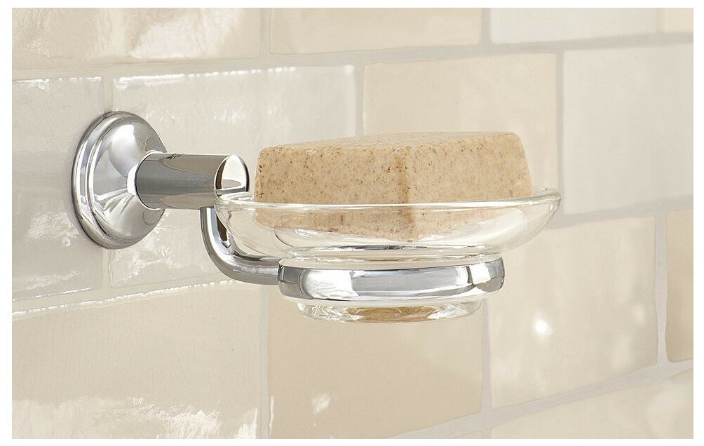 Мыльница для ванной Grohe Essentials стекло прозрачная (40368001)
