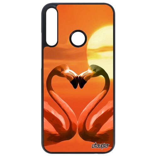 фото Чехол на p40 lite e, "фламинго" пара птицы utaupia