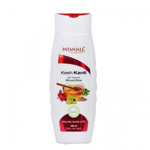 Patanjali шампунь Kesh Kanti Silk and Shine, 200 мл шампунь шелк и блеск kesh kanti silk and shine patanjali 200 мл