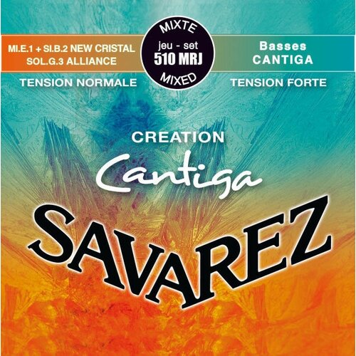 SAVAREZ 510MRJ Creation Cantiga Blue/Red Mixed Tension струны для классической гитары струны для классической гитары savarez 510 crj