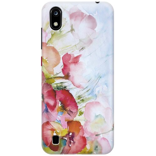 фото Cиликоновый чехол на zte blade a7 2019 / зте блейд а7 2019 с принтом "акварельные цветы" gosso