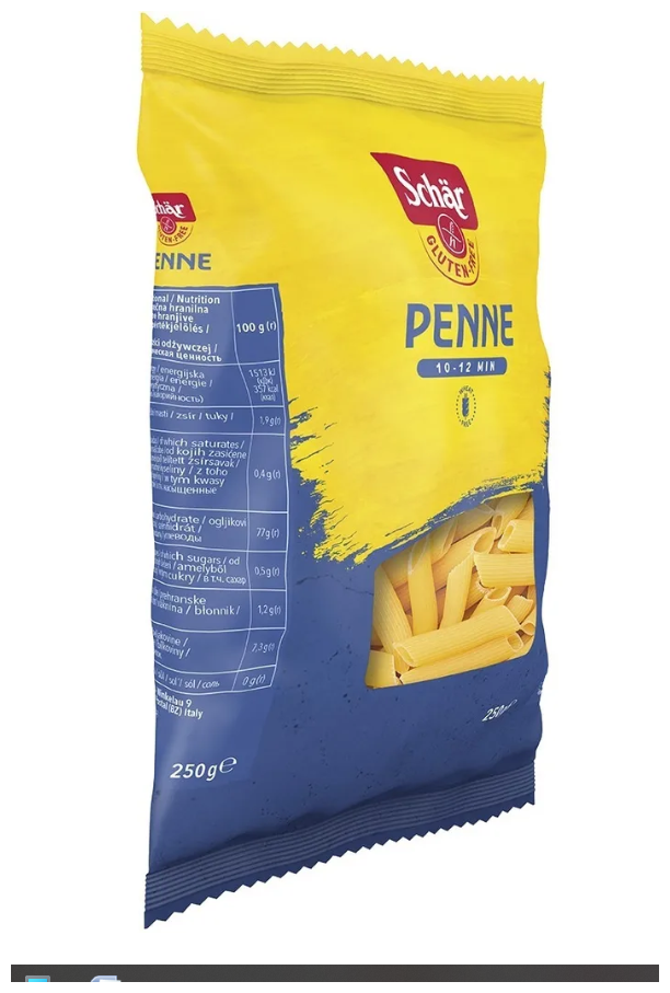 Макароны Schar Перья (Penne) без глютена, 4 шт по 250 г - фотография № 5