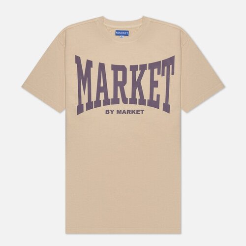 Футболка MARKET, хлопок, размер XXL, бежевый
