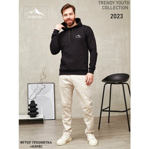 фото Толстовка , размер 48 м, черный brandart