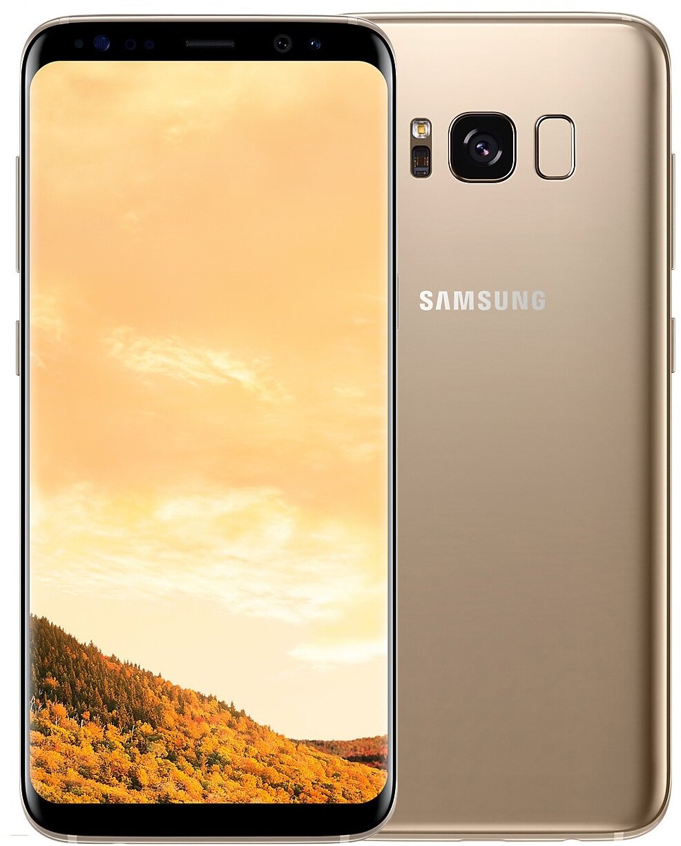 Смартфон Samsung Galaxy S8 4/64 ГБ, Dual nano SIM, желтый топаз