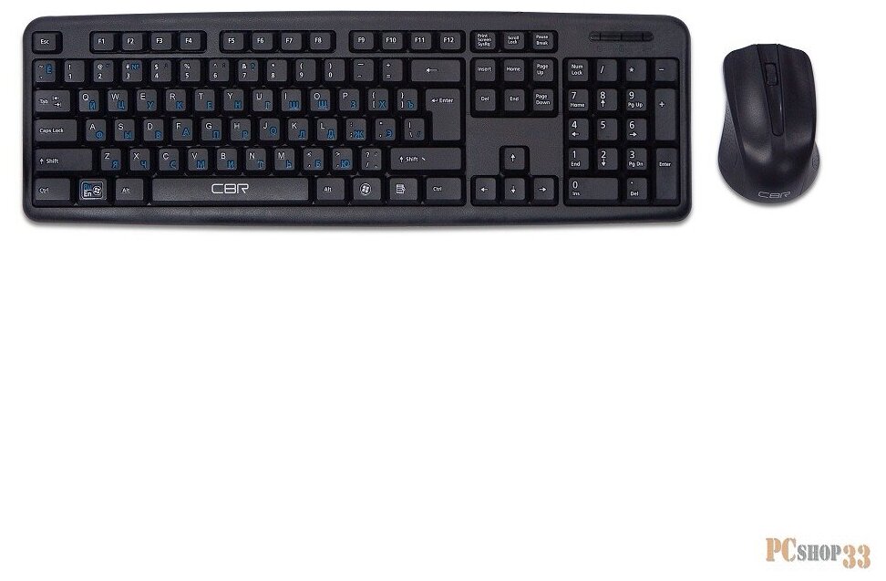 Комлект (клавиатура + мышь) CBR KB SET 710 Комплект (клавиатура + мышь) проводной, Usb, 104 клавиши, .