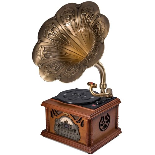 MJI Audio Gramophone Classic Bronze Horn Turntable рожковый проигрыватель