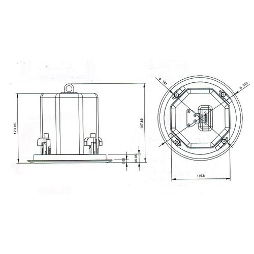 Громкоговоритель потолочный двухполосный - SHOW CSL-50CV 1213600₽
