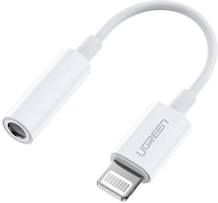 Переходник UGREEN US212 Lightning to 3.5 mm mini jack Headphone Adapter (30759)