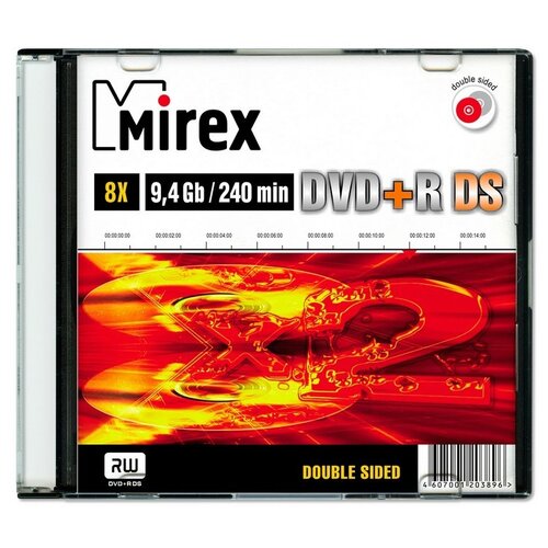 Диск DVD+R DSMirex9.4Gb 8x, 1 шт.