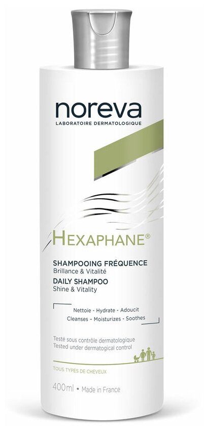 Noreva laboratories шампунь Hexaphane для ежедневного применения, 400 мл
