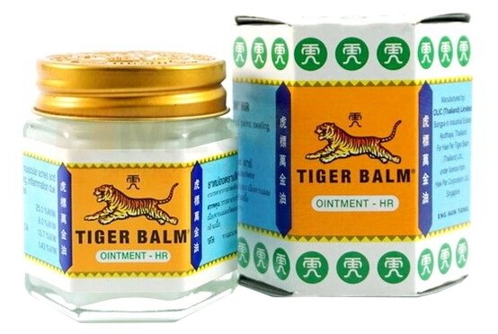 Бальзам Tiger Balm Тигровый белый, 19.4 г, 19.4 мл