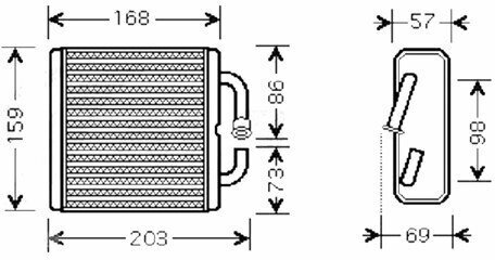 Радиатор печки 323 89-94 SAT ST-MZ21-395-0