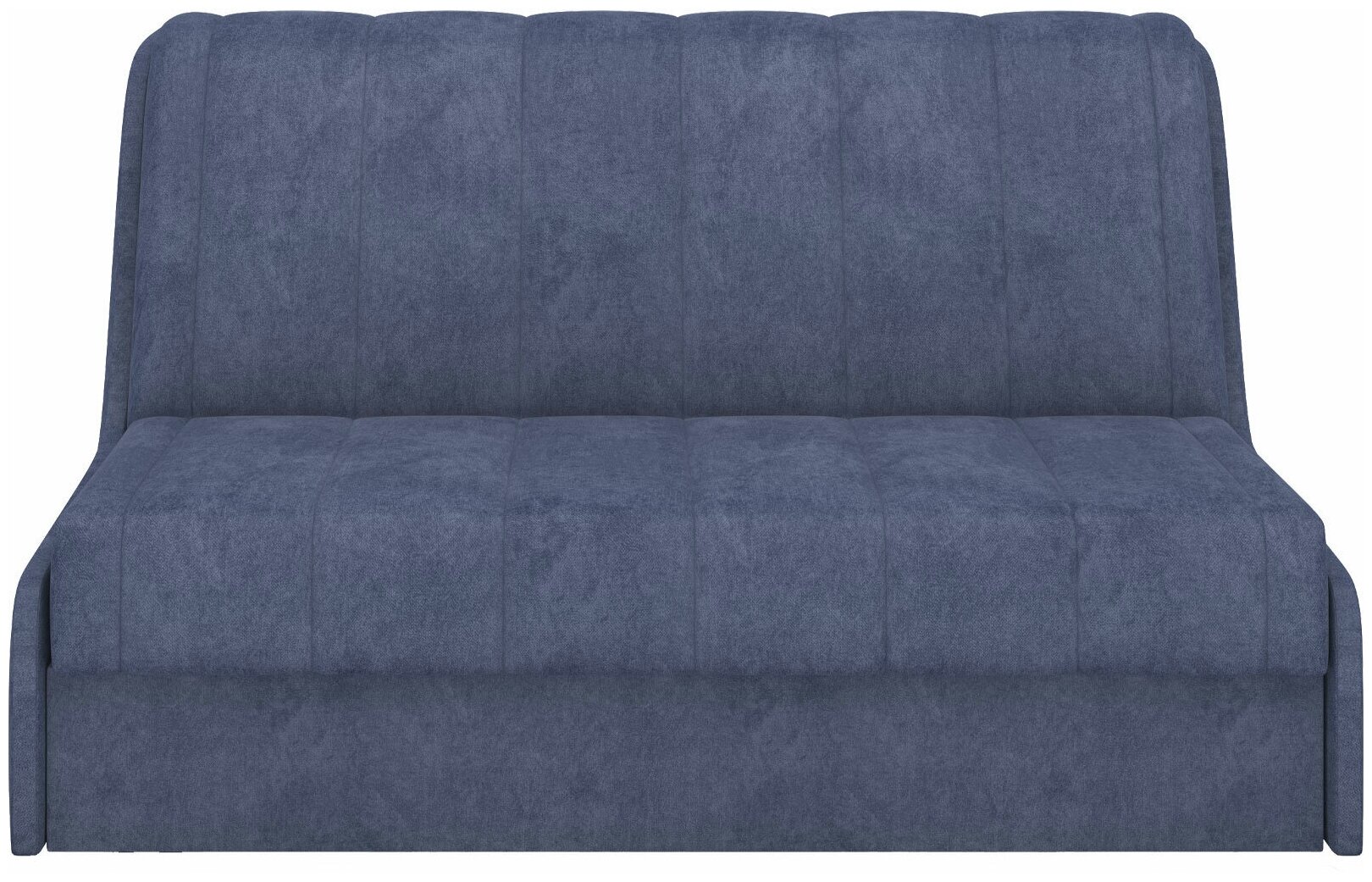 Прямой диван Первый Мебельный Валенсия Синий, велюр 160х205 см Без ящика - фотография № 4
