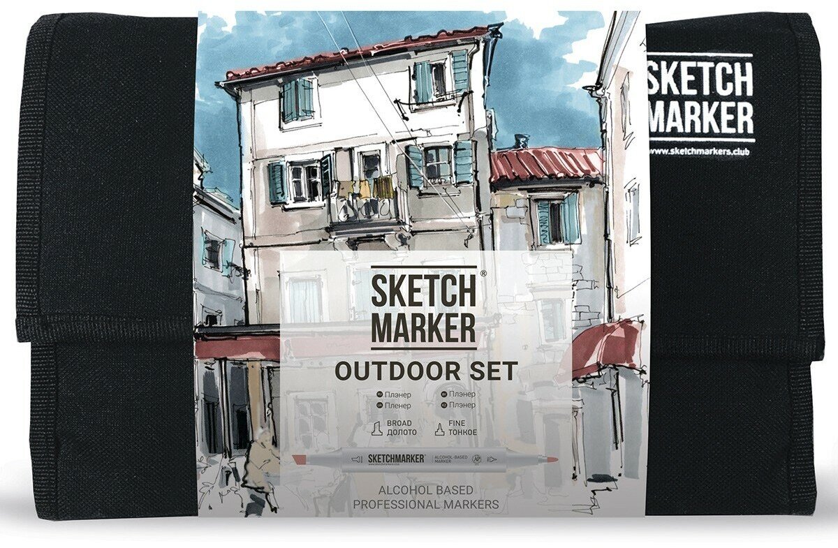 Художественный маркер SKETCHMARKER Набор маркеров SKETCHMARKER "Outdoor Set", 24цв. (органайзер)