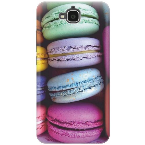 фото Cиликоновый чехол на honor 4c pro / хонор 4с про с принтом "макаруны" gosso