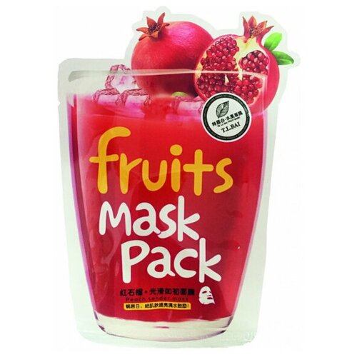 Маска для лица T.L.BAI Fruits Mask Pack Pomergranate 25 г