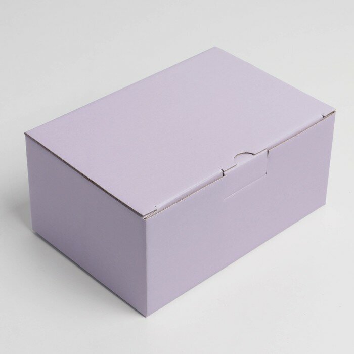 Дарите Счастье Коробка подарочная складная, упаковка, «Лавандовая», 30 х 23 х 12 см