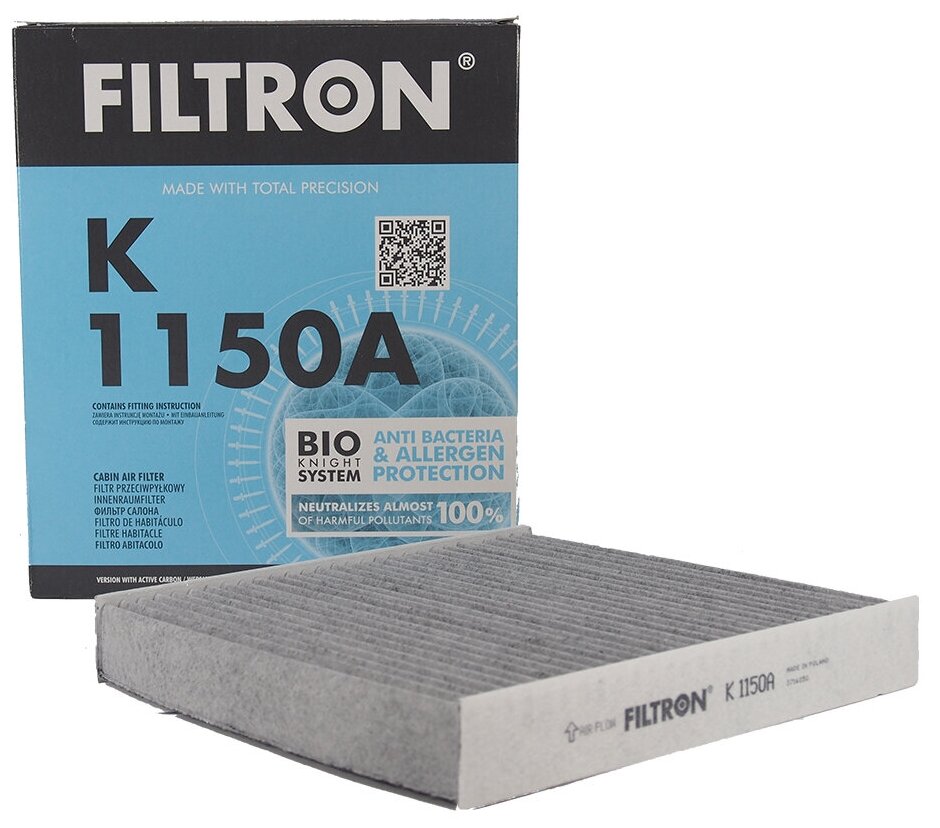 FILTRON фильтр салонный угольный K1150A