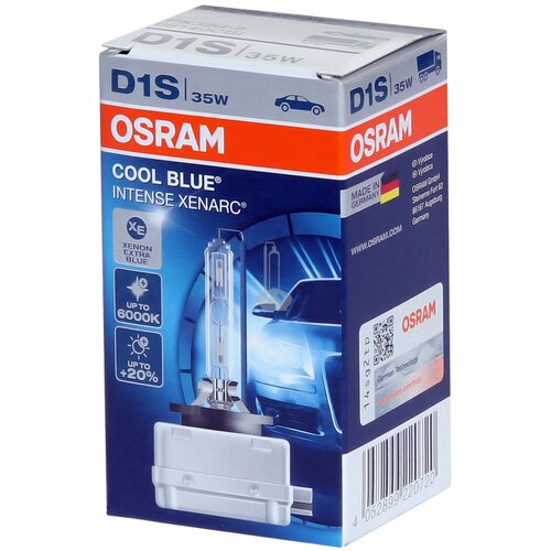 Лампа d1s 85v 35w pk32d-2 xenarc cool blue intense цветовая температура 6000к 1 шт. Osram 66140CBI