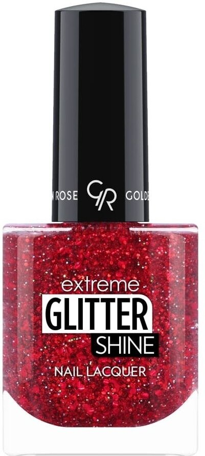 Лак для ногтей с эффектом геля Golden Rose extreme glitter shine nail lacquer 210