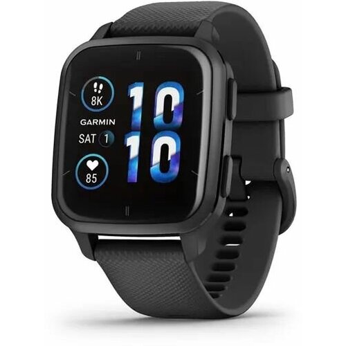 Garmin Venu Sq 2 Music Edition черный с серым алюминиевым безелем 5302600₽