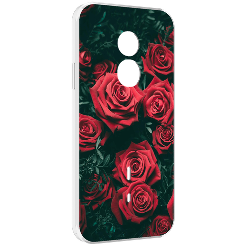 Чехол MyPads красные-бархатные-розы для Doogee S51 задняя-панель-накладка-бампер