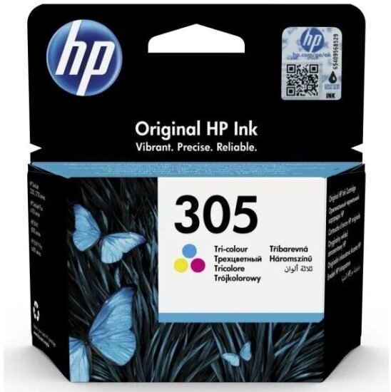 Картридж HP 3YM60AE 305 струйный трёхцветный (100 стр)