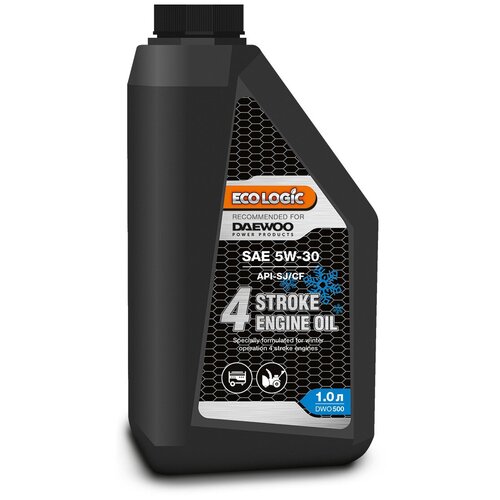 фото Масло для садовой техники daewoo power products 4 stroke winter oil sae 5w-30 sj/cf, 1 л