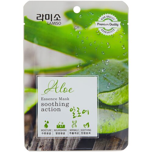 фото La miso маска с экстрактом алоэ - aloe vera face mask, 23г