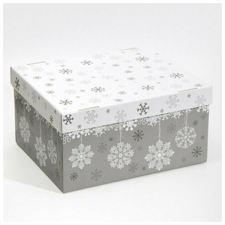 Складная коробка "Let it snow", 31,2 х 25,6 х 16,1 см
