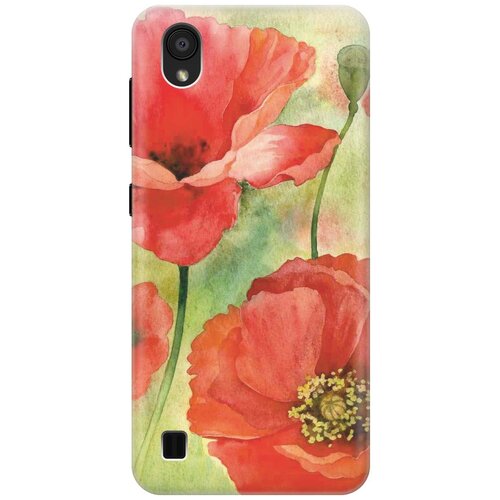 фото Re:pa накладка transparent для zte blade a5 (2019) с принтом "алые маки"