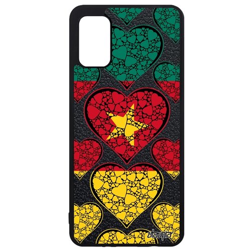 фото Чехол на galaxy a41, "флаг камеруна с сердцем" государственный любовь utaupia