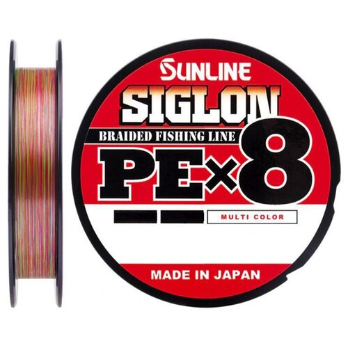 Плетеный шнур Sunline Siglon PEx8 d=0.209 мм, 150 м, 11 кг, мультиколор, 1 шт.