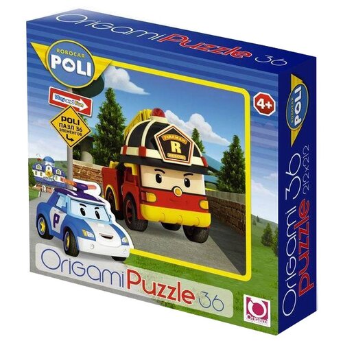 Пазл Origami Robocar Poli Рой (00168), 100 дет.