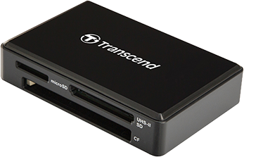 Transcend Картридер CF/SD/microSD Transcend TS-RDF9K2, внешн, черный (USB3.1) (ret)