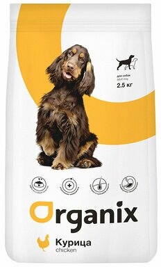 Сухой корм ORGANIX ADULT DOG CHICKEN для взрослых собак всех пород с курицей (2,5 кг)